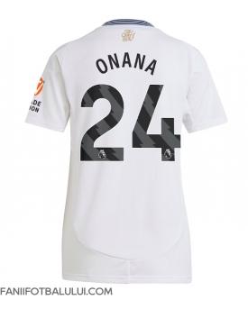 Aston Villa Amadou Onana #24 Tricou Fotbal Replică 2024-25 Femei Deplasare